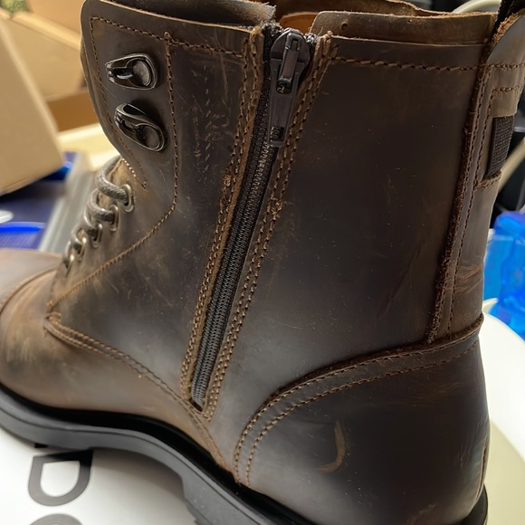 Aldo Mens NIGONIEL style leather boots brown in color.